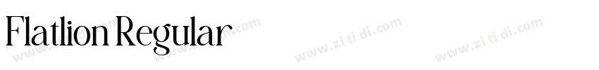 Flatlion Regular字体转换 Flatlion Regular字体转换